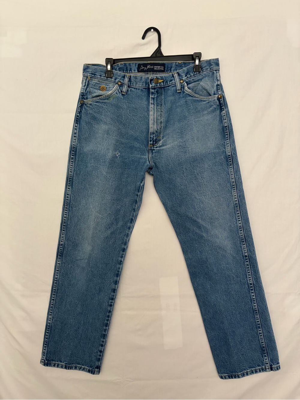 Wrangler Mens 34x32 George Strait Cowboy Cut Heavyweight Denim Jeans(A933)